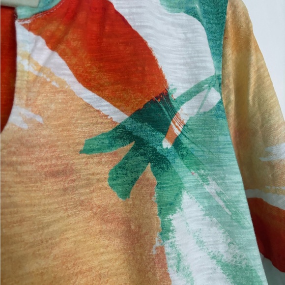 Chico's Size 4 (16) Multicolor Abstract Women's Top - Picture 2 of 5